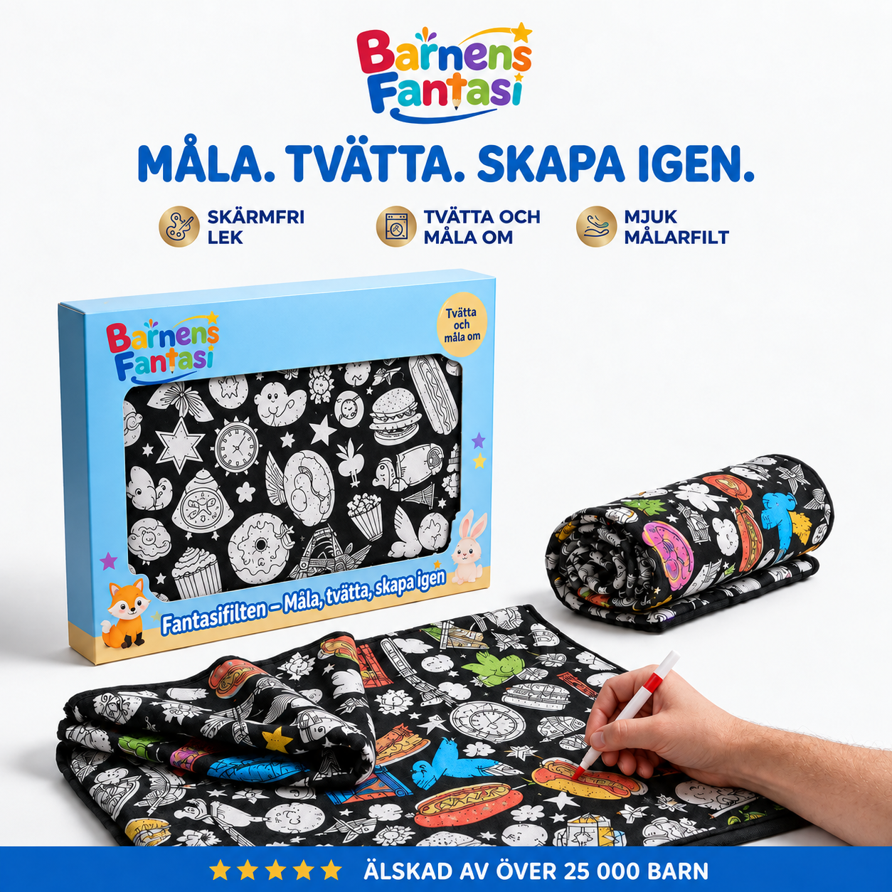Fantasifilten – Den tvättbara målarfilten