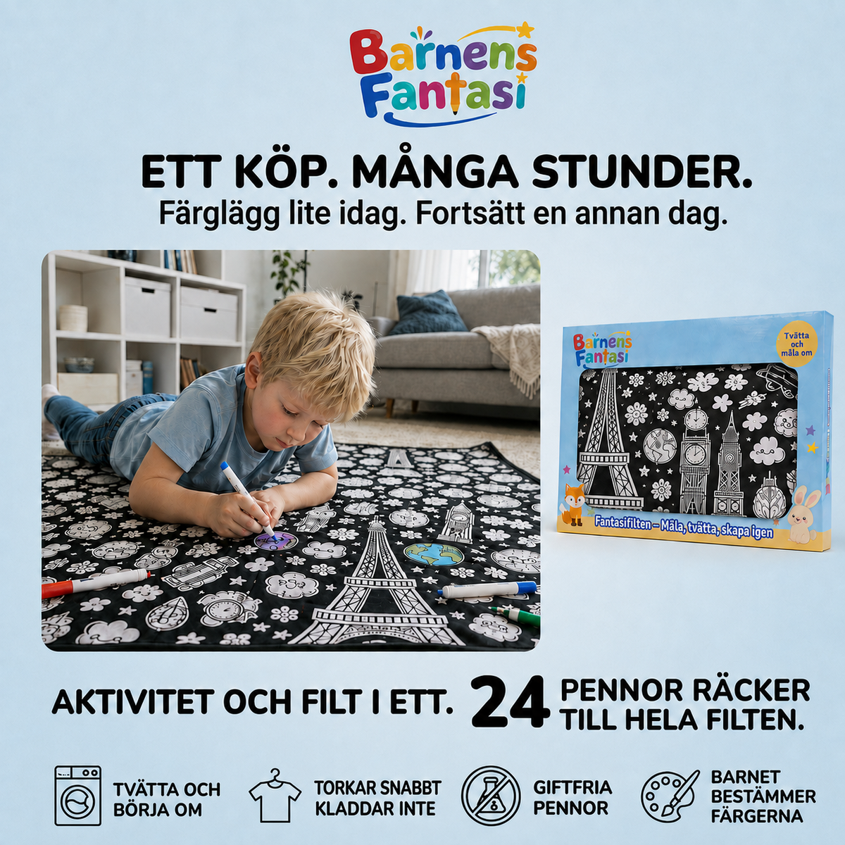 Fantasifilten – Den tvättbara målarfilten