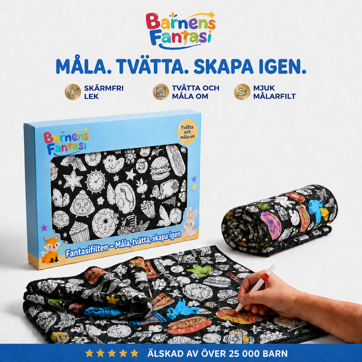 Fantasifilten – Den tvättbara målarfilten